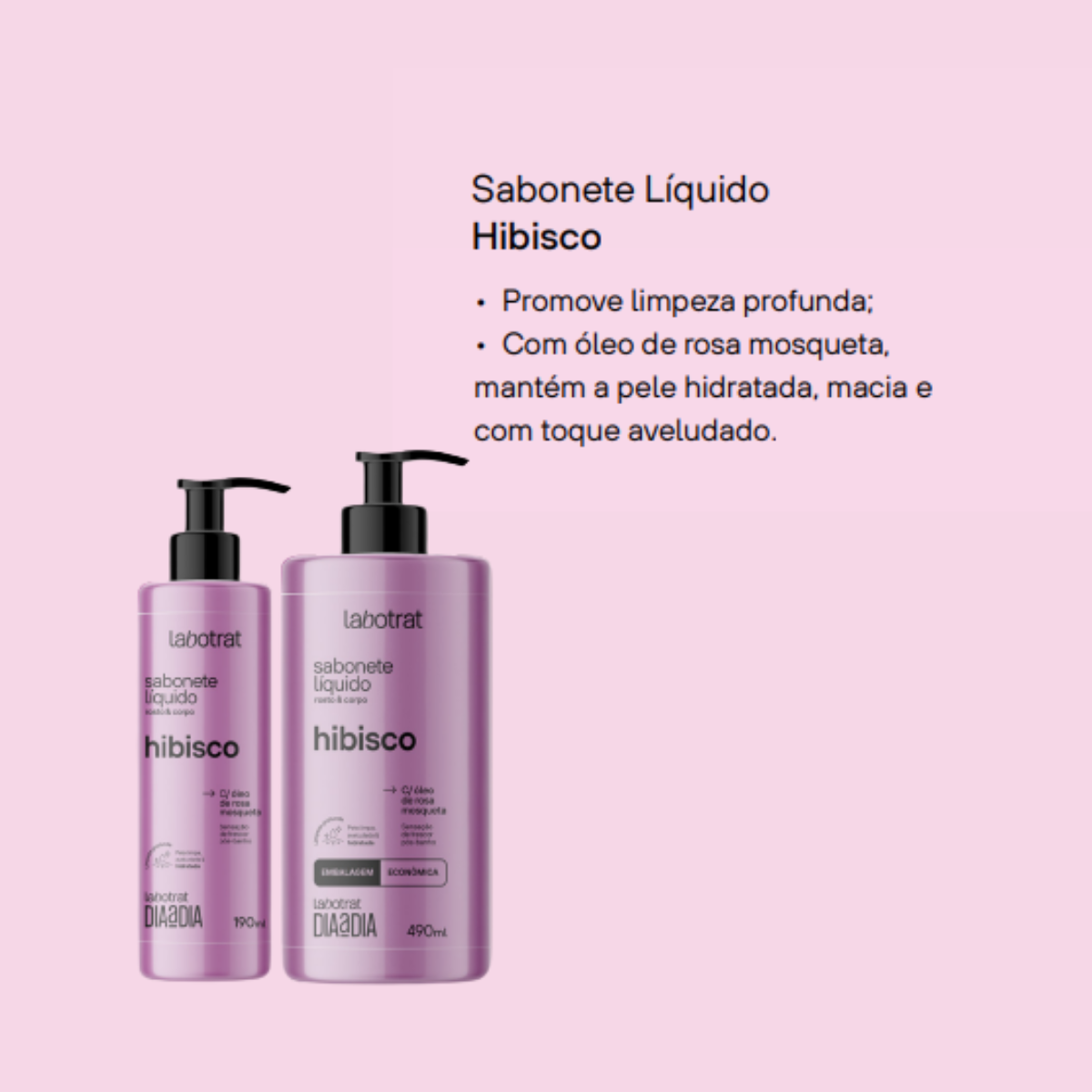Labotrat Dia a Dia Hibisco Sabonete Líquido 190ml 190ml 2