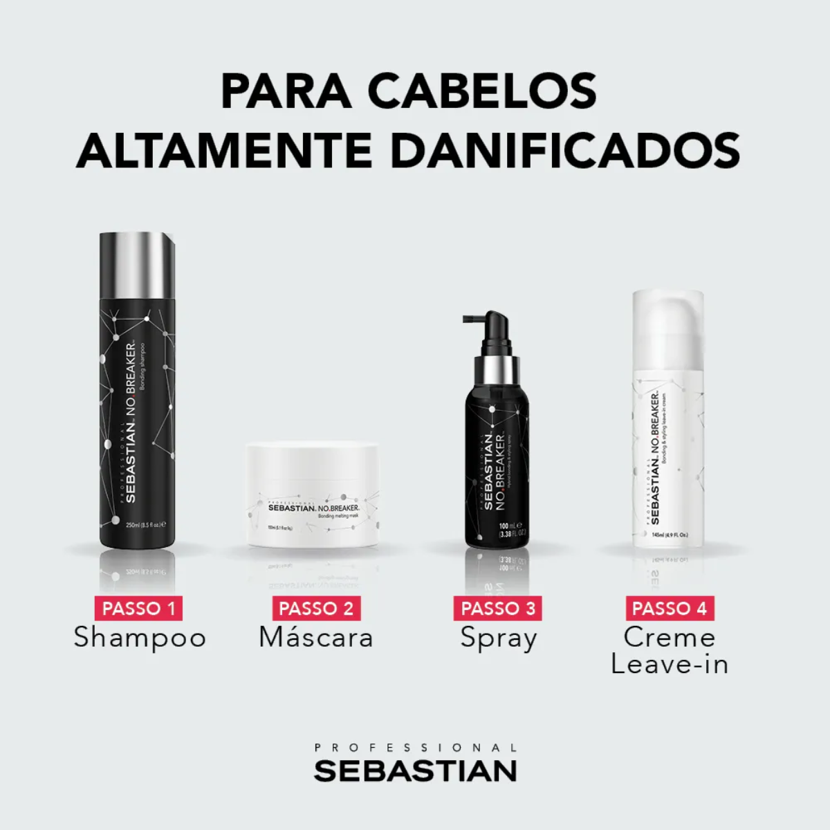 Sebastian No Breaker Shampoo de Reconstrução 250ml 250ml 6