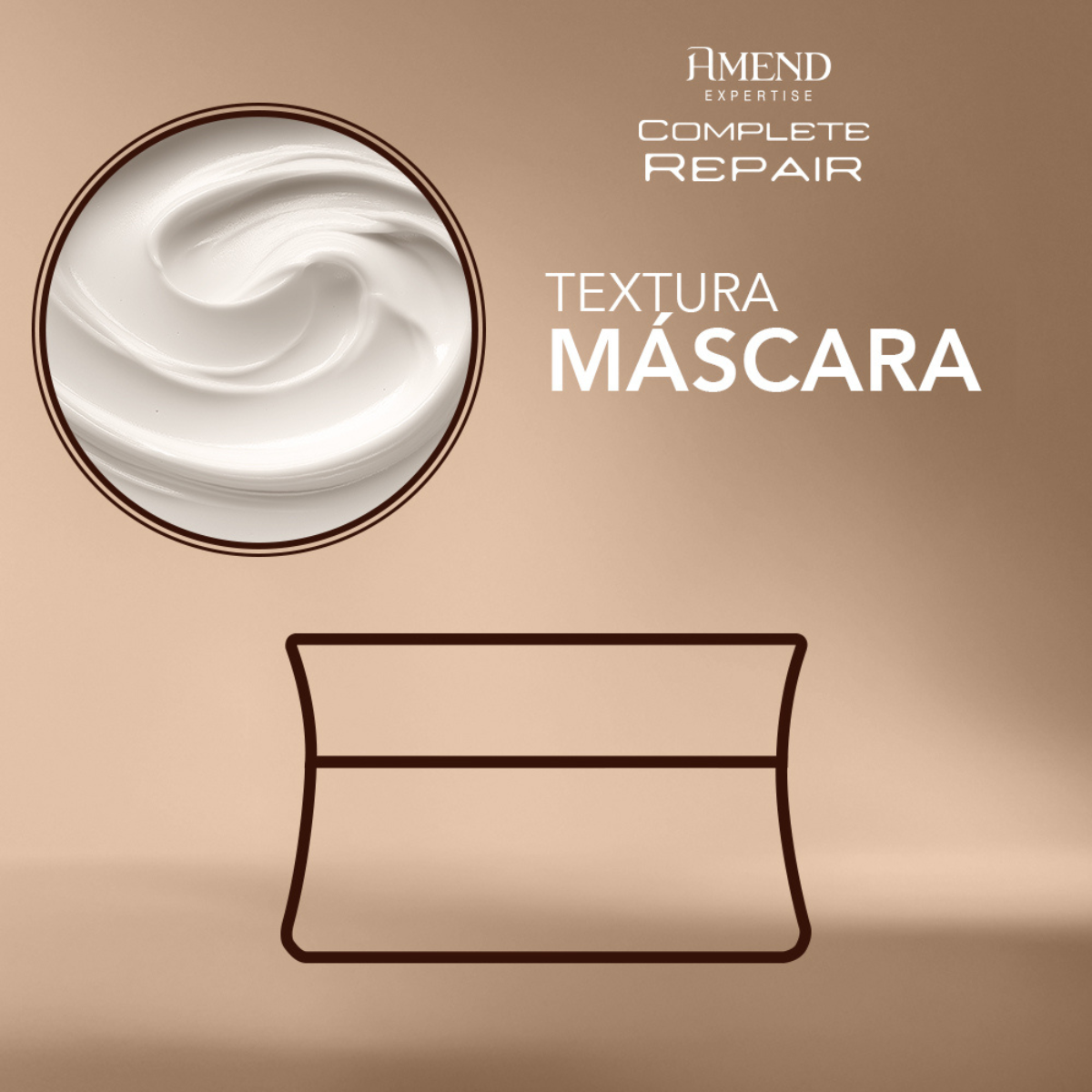 Amend Expertise Complete Repair Mascara 300ml + Science Bond Repair Renovador Capilar 90ml ÚNICO 3