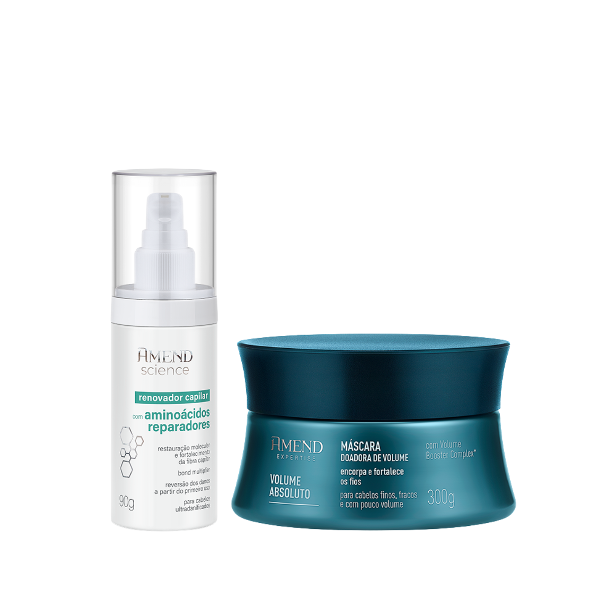Amend Expertise Volume Absoluto Mascara 300ml + Science Bond Repair Renovador Capilar 90ml