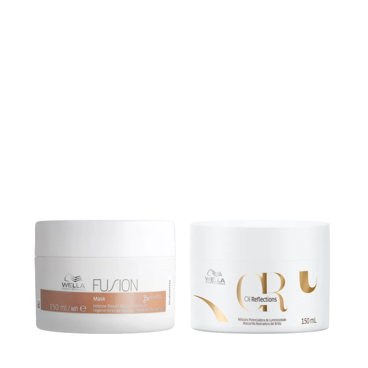 Wella Fusion Masc 150ml + Oil Reflections Masc 150ml ÚNICO 1