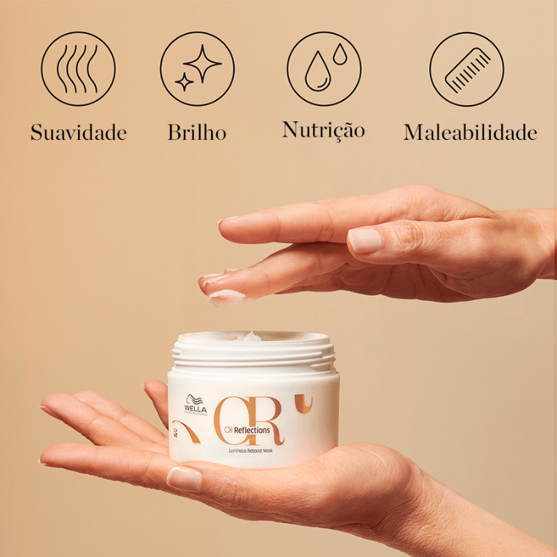 Wella Oil Reflections Masc 150ml + Óleo Light 100ml ÚNICO 3