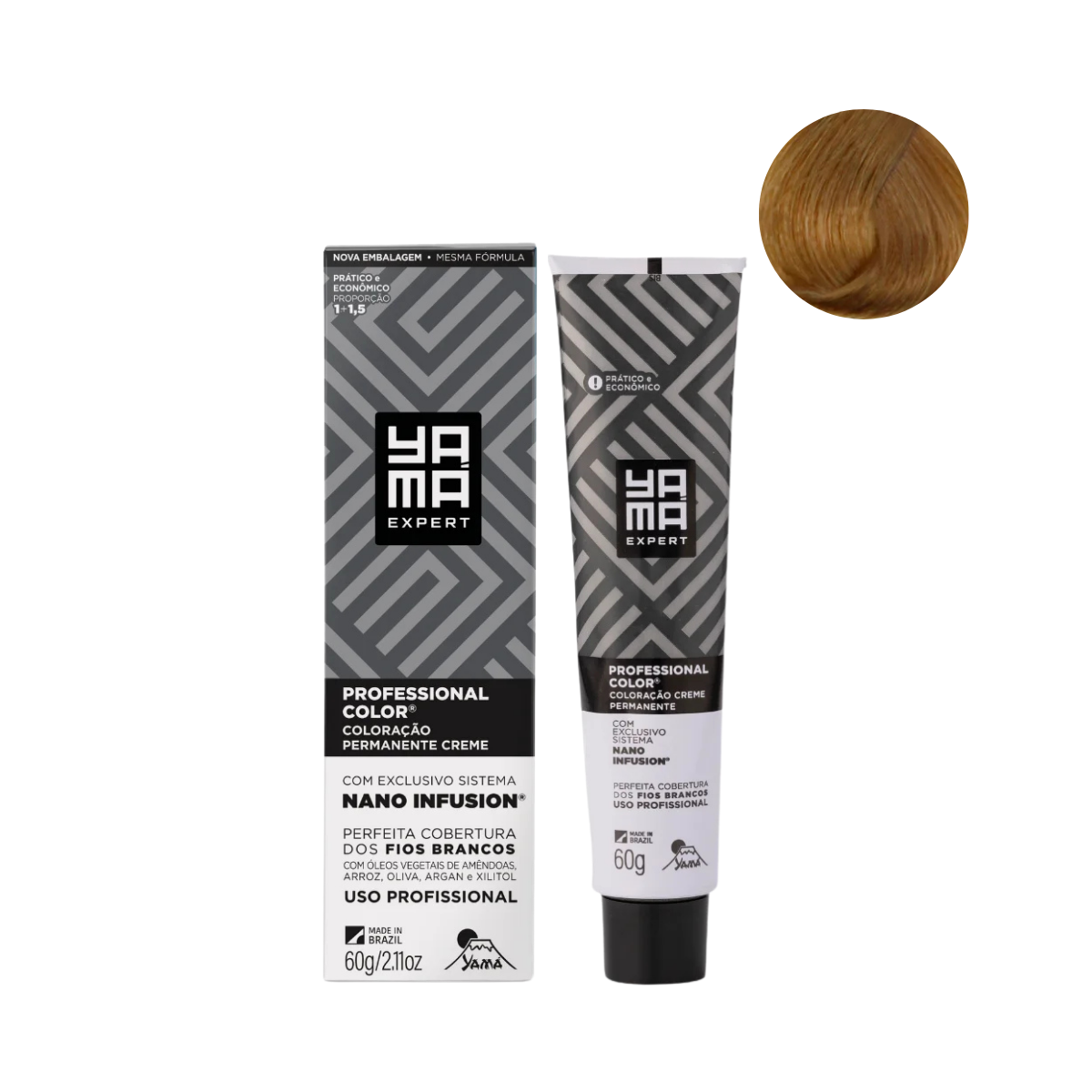 Yamá Color Nano Infusion 8.7 Loiro Claro Marrom  - 2 Unidades ÚNICO 2