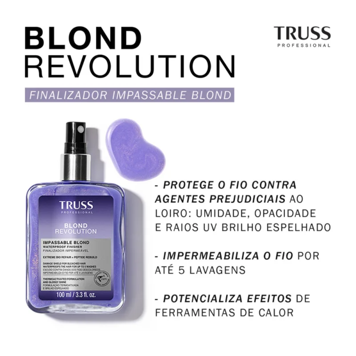 Truss Blond Revolution Finalizador Impermeável 100ml 100ml 2