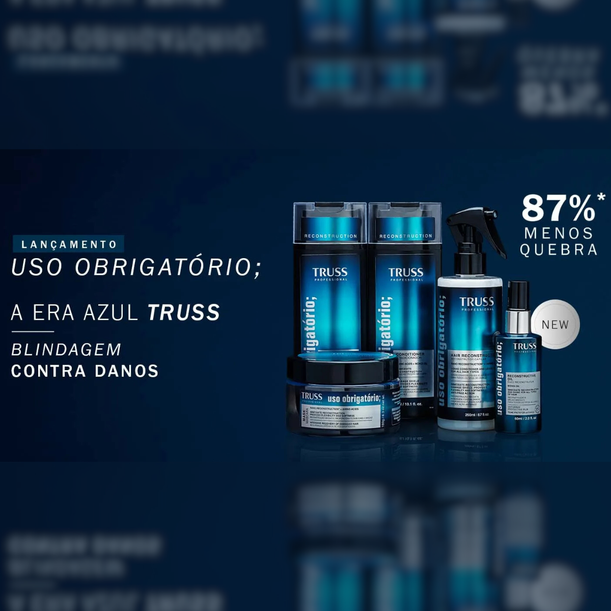 Truss Uso Obrigatório Shampoo Reconstrução Imediata 300ml 300ml 5