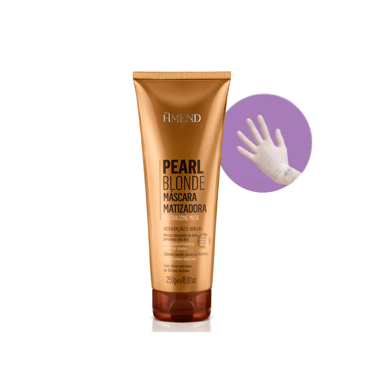 Amend Mascara Matizadoras Pearl Blonde 250ml + Luva