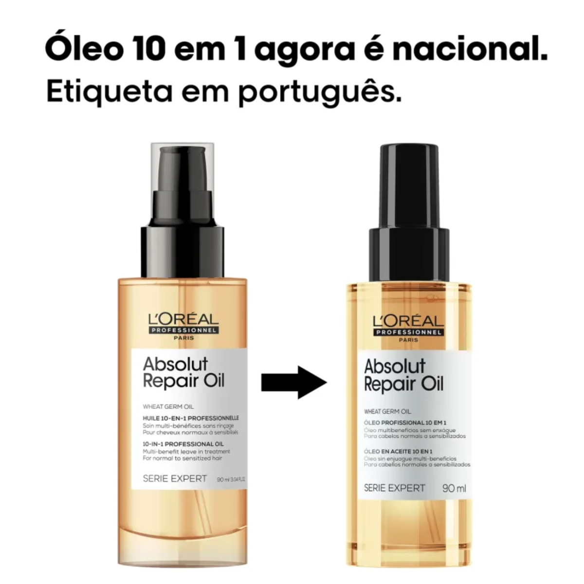 Loreal Abs Repair Gold Shampoo + Condicionador + Óleo ÚNICO 4
