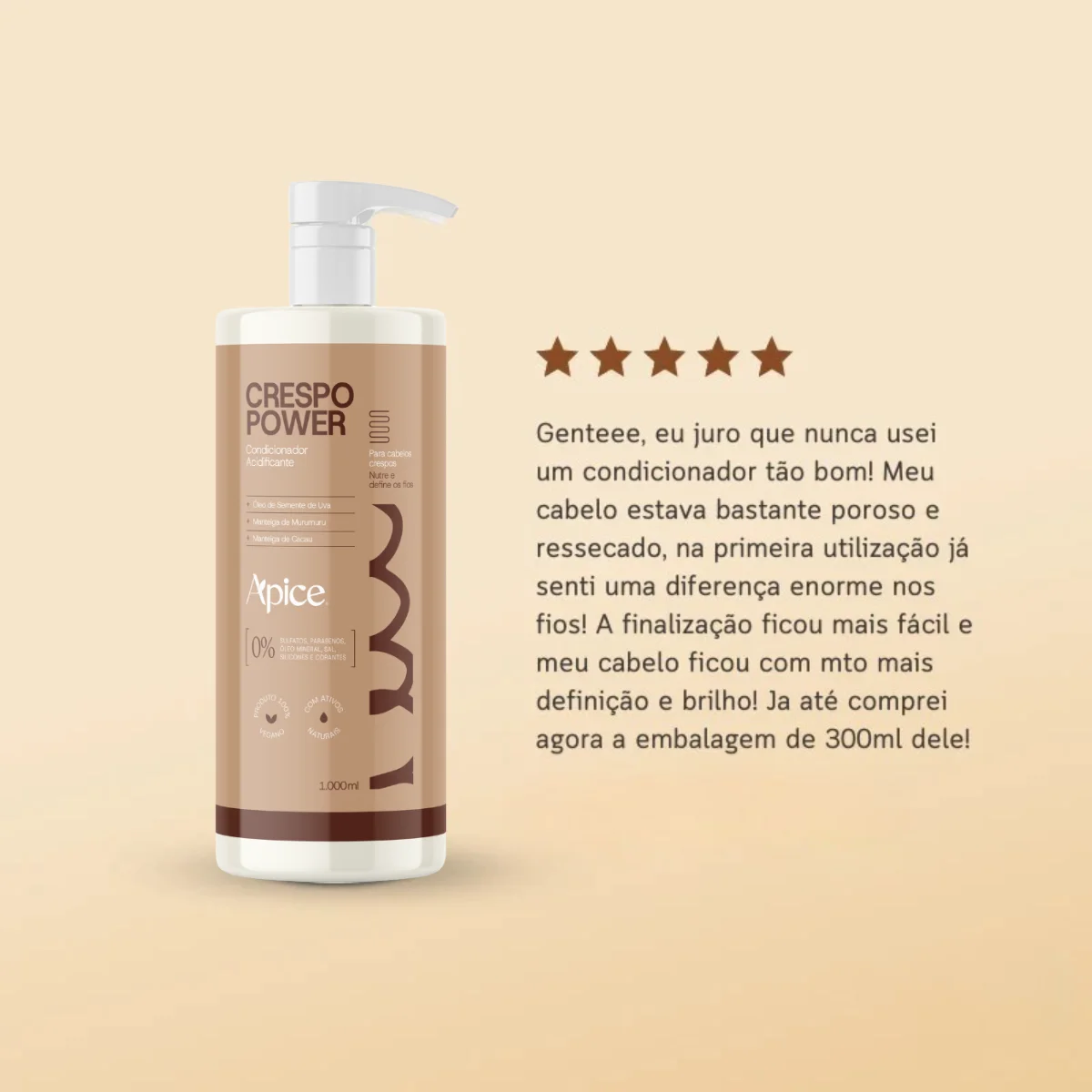 Apice Crespo Power Condicionador Acidificante 300ml 300ml 3