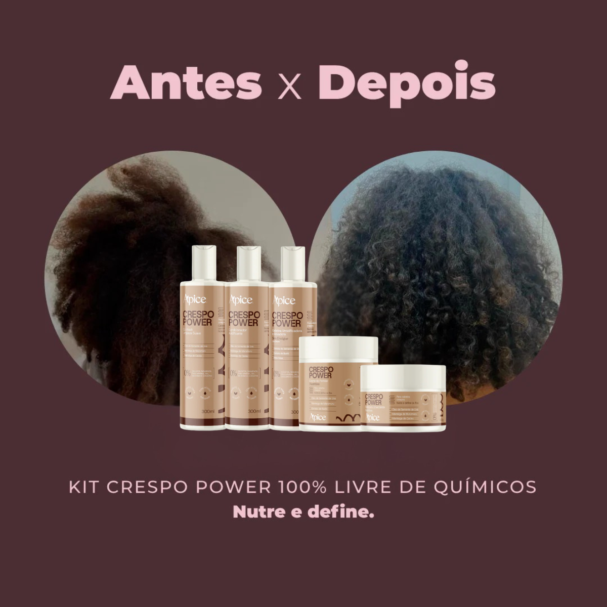 Apice Crespo Power Shampoo de Hidratação Intensa 300ml 300ml 5