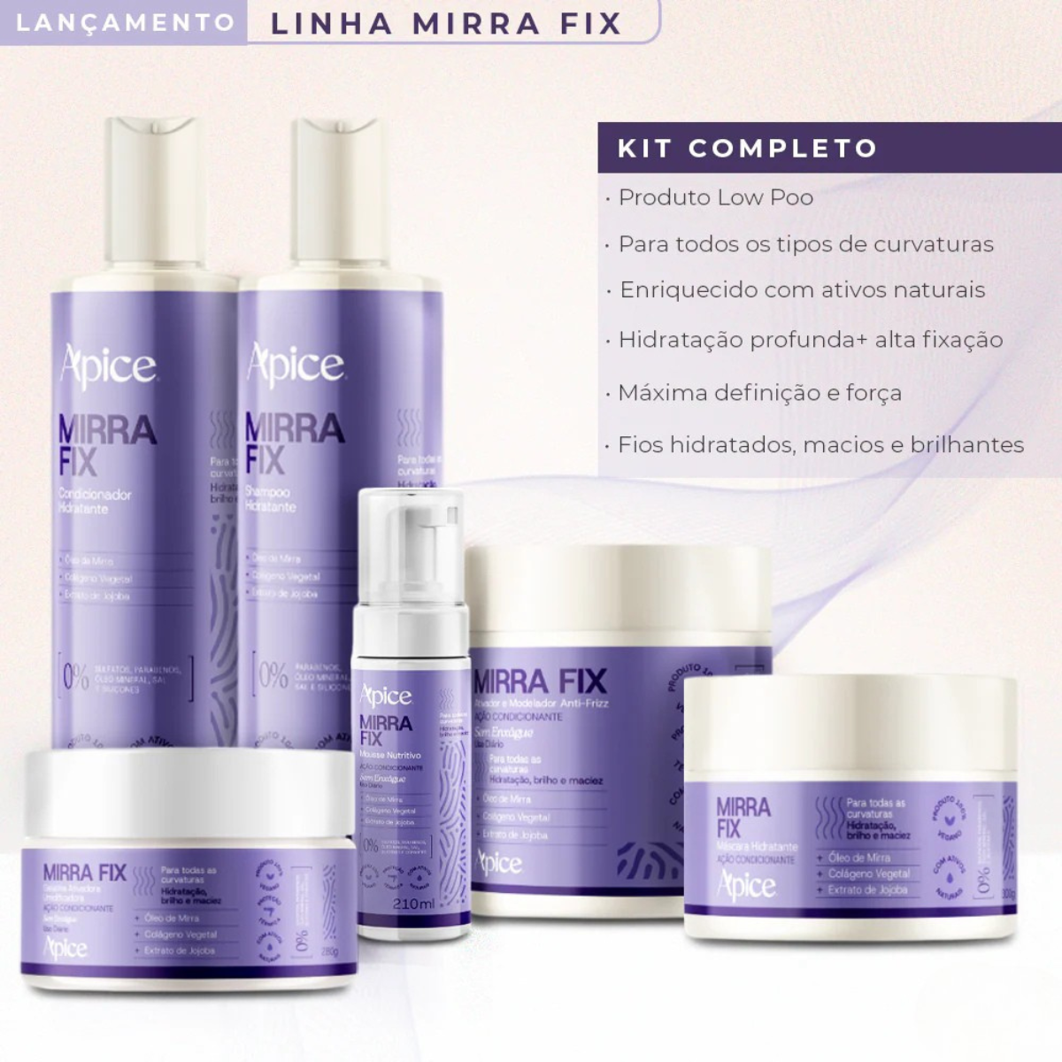 Apice Mirra Fix Ativador e Modelador Anti-Frizz 500ml 500ml 6