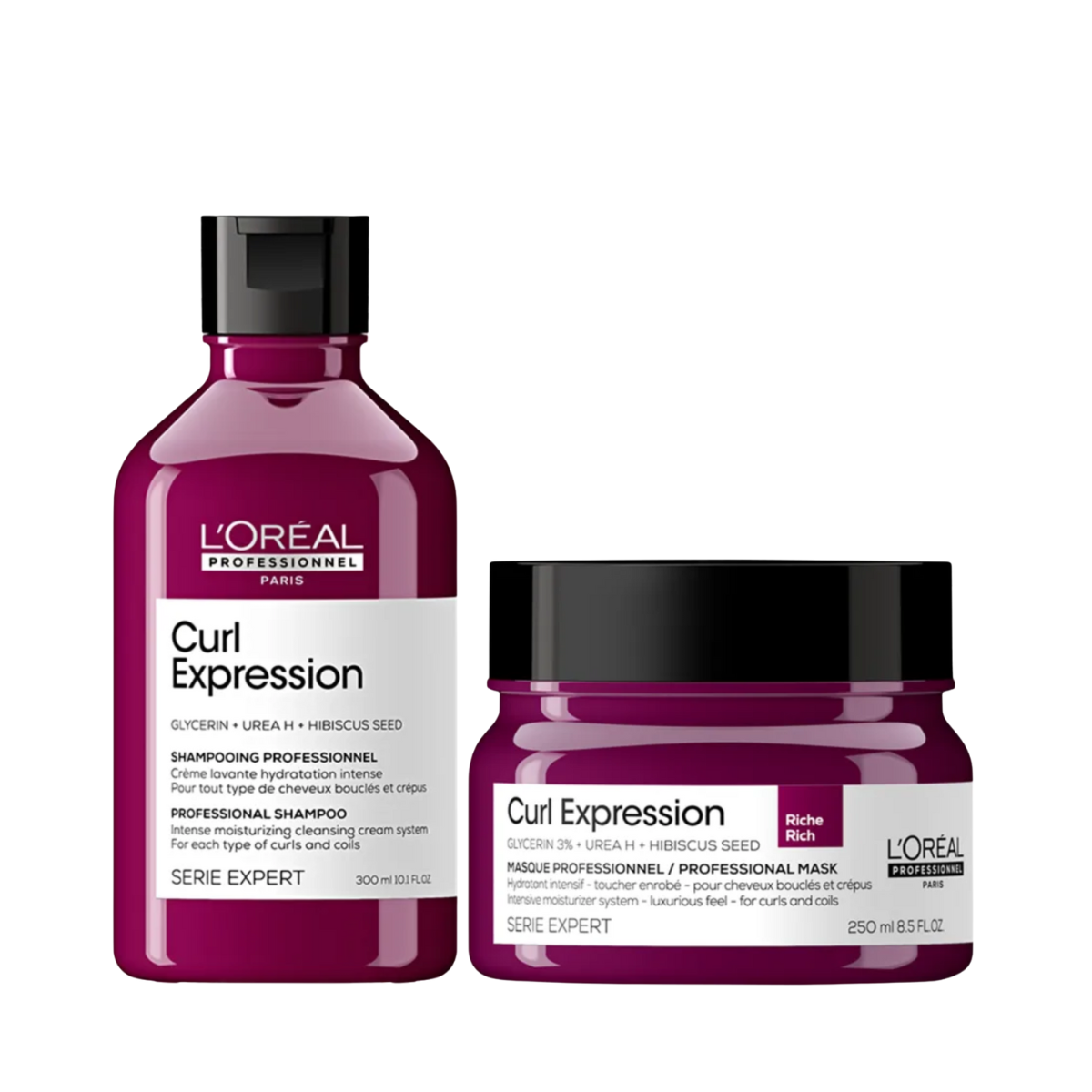 Loreal Curl Expression Sh Moisturizing 300ml + Masc 3% 250ml