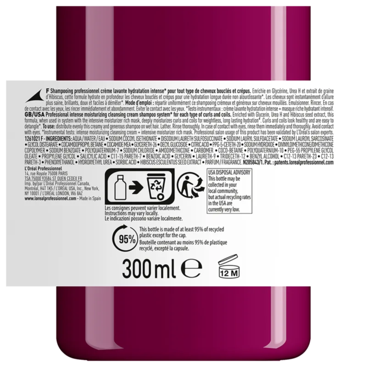 Loreal Curl Expression Sh Moisturizing 300ml + Masc 3% 250ml ÚNICO 7