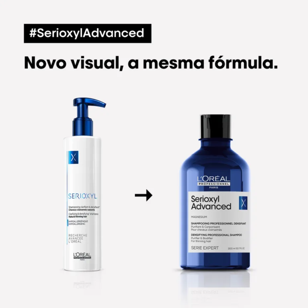 Kit Serioxyl Advanced Sh 300ml + Óleo 30ml ÚNICO 6