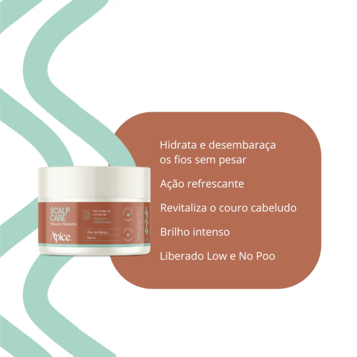 Apice Scalp Care Sh Esfo 250ml + Sh 300ml + Masc 300ml + Tônico 200ml ÚNICO 8