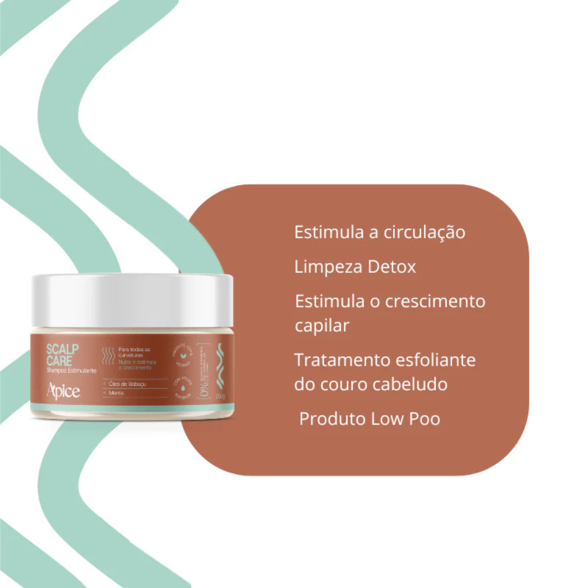 Apice Scalp Care Sh Esfo 250ml + Masc 300ml + Tônico 200ml ÚNICO 5