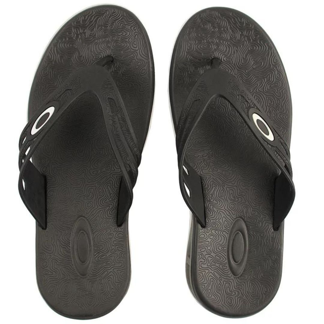 Chinelo Oakley Killer Point II - WHITE/BLACK Preto 2
