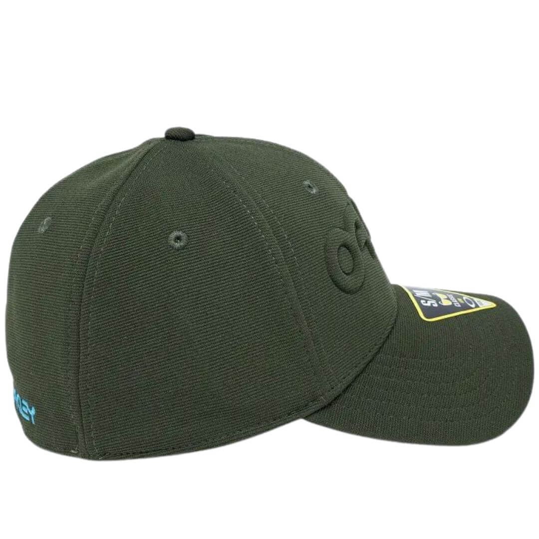Boné Oakley 6 Panel Stretch Hat Embossed - NEW DARK BRUSH Verde 3