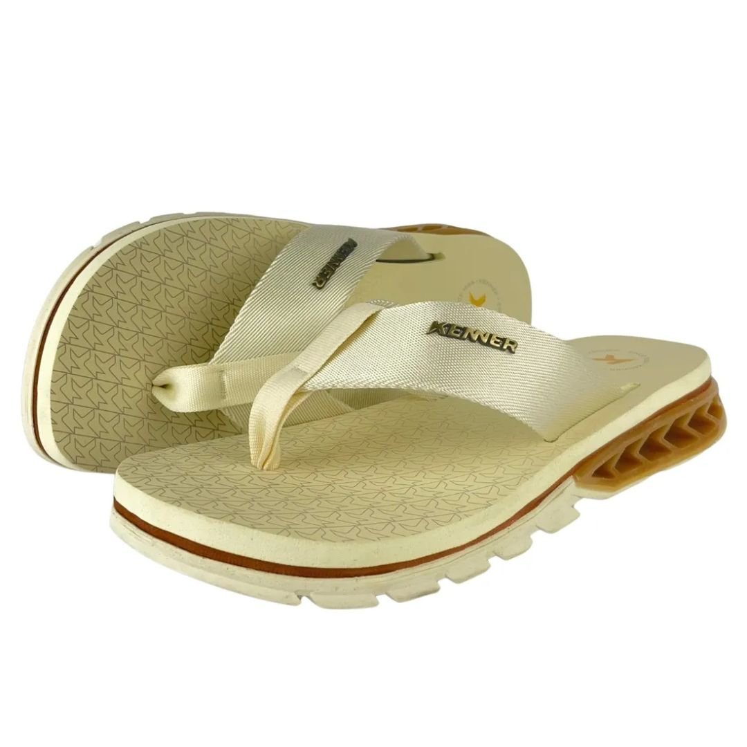 Chinelo sandália Kenner Rakka Especial Edition V2 - BAUNILHA/CREPE/MARROM CANELA