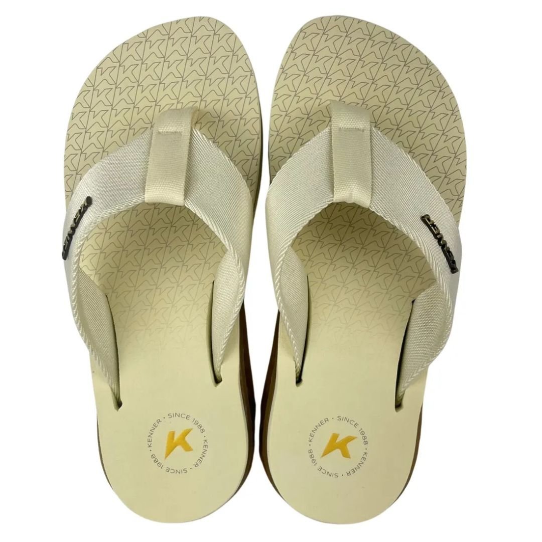 Chinelo sandália Kenner Rakka Especial Edition V2 - BAUNILHA/CREPE/MARROM CANELA Bege 2