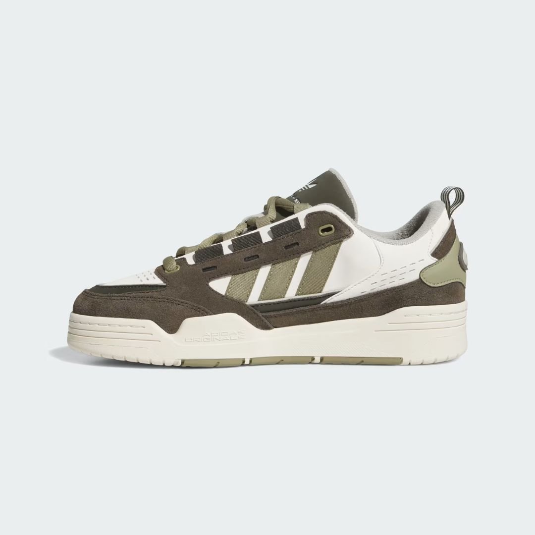 Tênis Unissex Adidas ADI2000 - CHALK WHITE/ORBIT GREEN/SHADOW Branco/Marrom 4