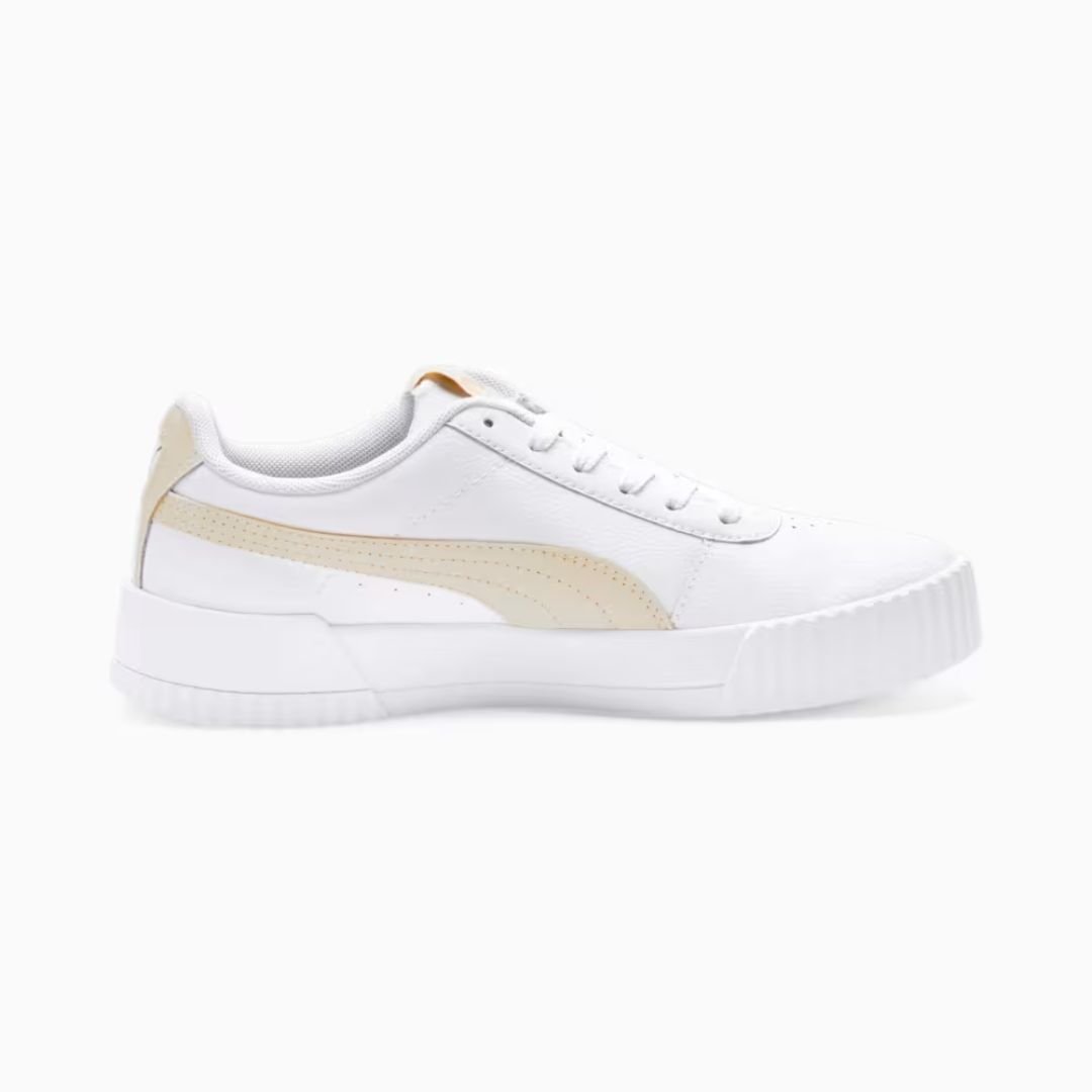 Tênis Puma Carina Feminino - WHITE/ALMOND/GOLD Branco 5