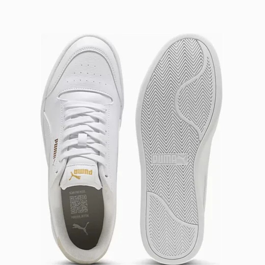Tênis Puma Shuffle - WHITE/WHITE/TEAM GOLD Branco 6