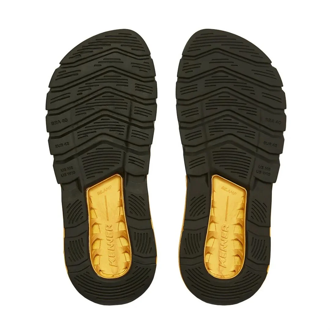 Chinelo Sandália Kenner Rakka Ultra Force - PRETO/PRETA/DOURADO/PRETO Preto 4