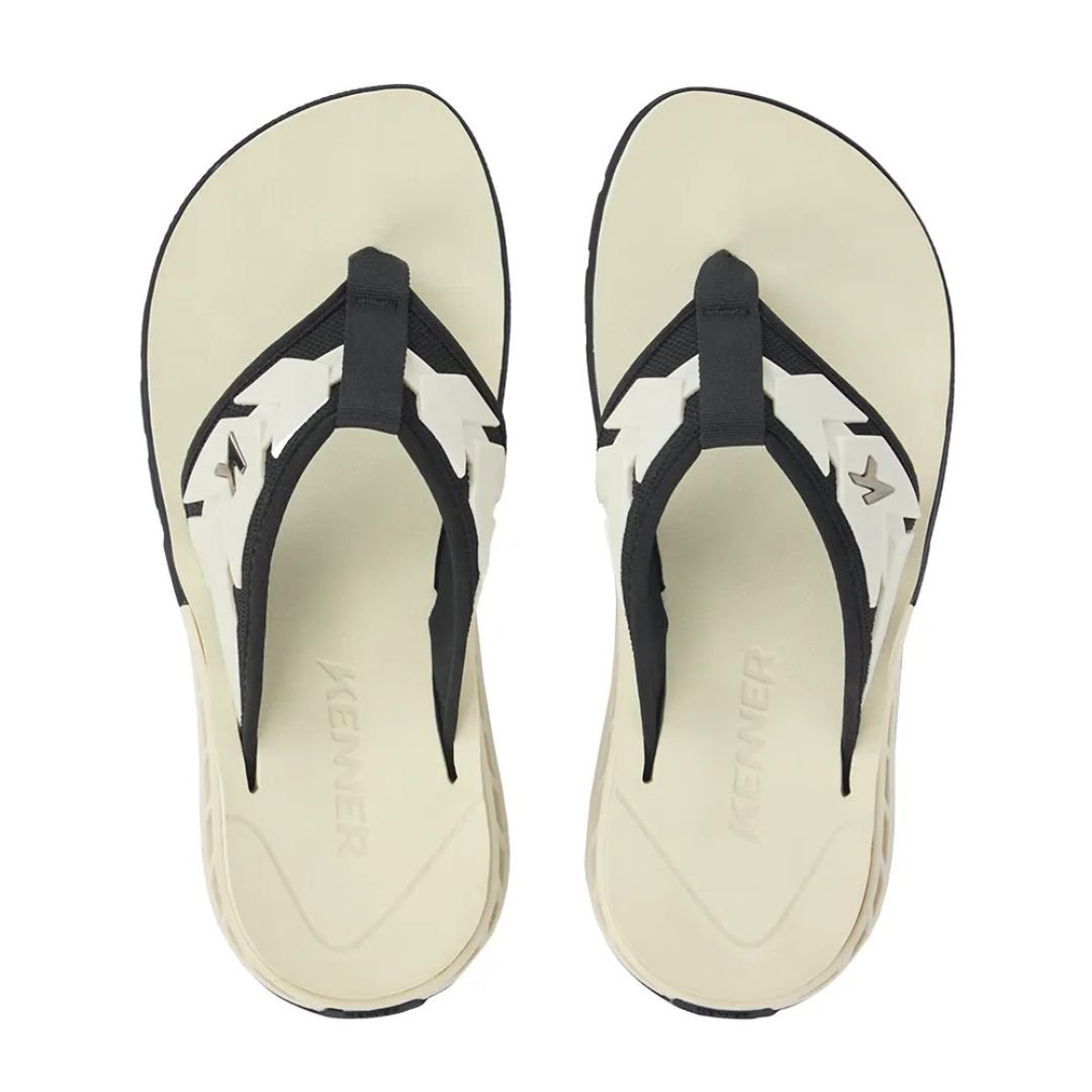 Chinelo Sandália Kenner Rakka Ultra Force - PRETO/BAUNILHA Branco/Preto 3