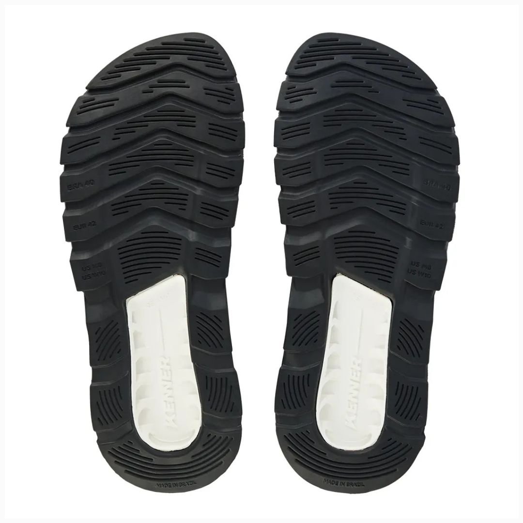 Chinelo Sandália Kenner Rakka Ultra Force - PRETO/BAUNILHA Branco/Preto 4