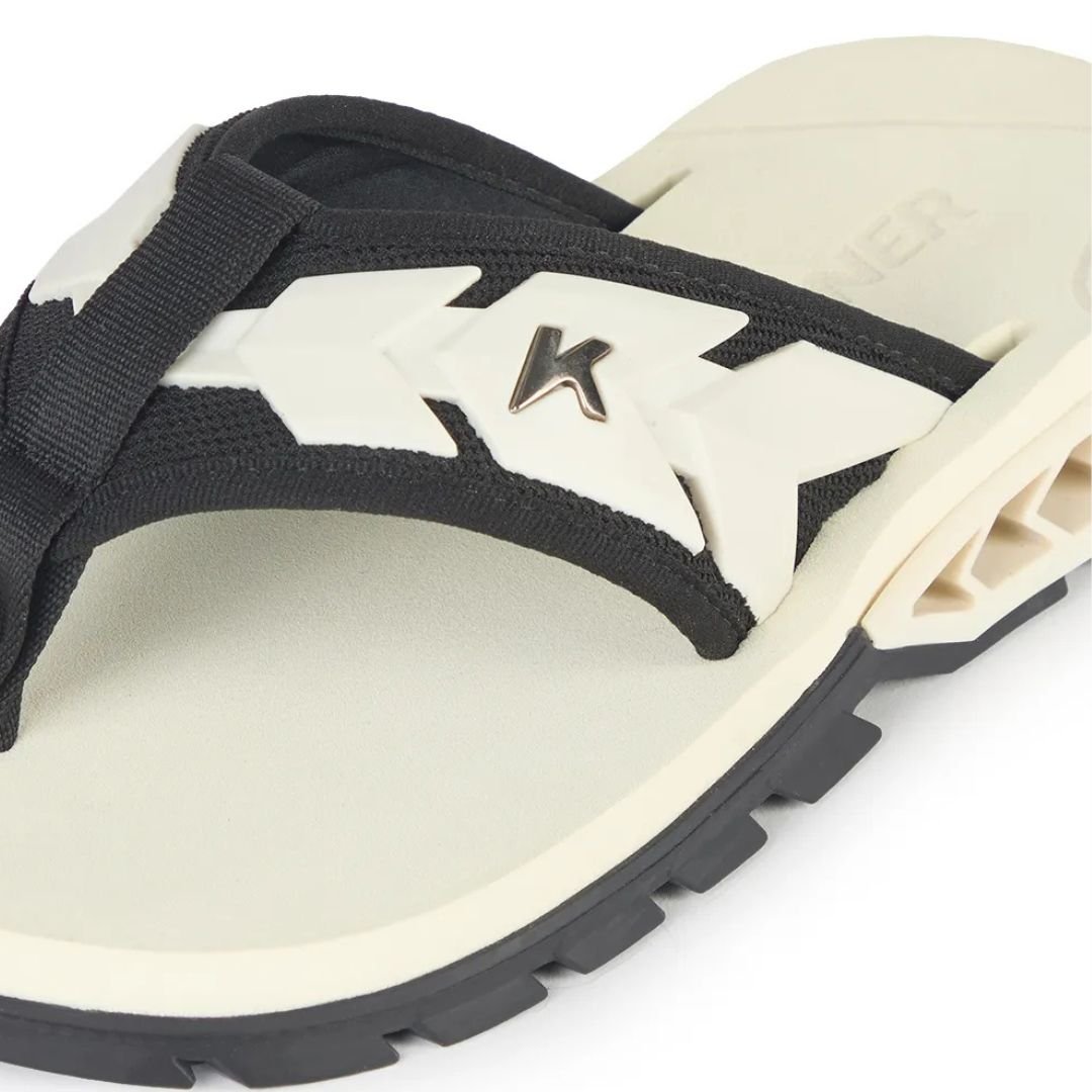 Chinelo Sandália Kenner Rakka Ultra Force - PRETO/BAUNILHA Branco/Preto 5