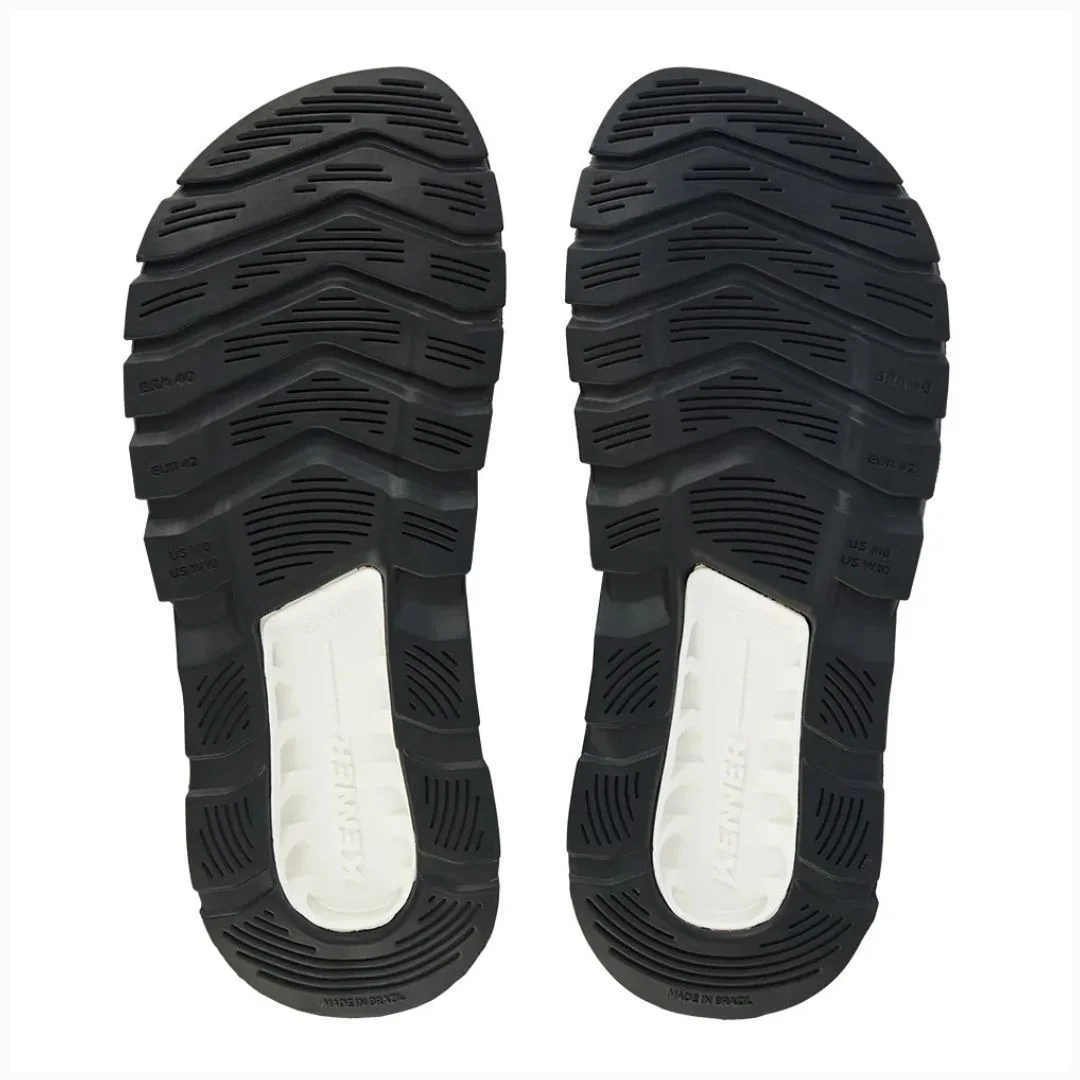 Chinelo Sandália Kenner Rakka Ultra Force - PRETO/BAUNILHA Branco/Preto 4