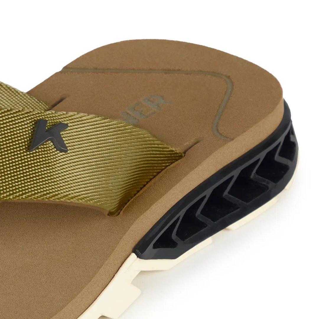 Chinelo Sandália Kenner Rakka - BAUNILHA/PRETO/CAQUI Dourado 5