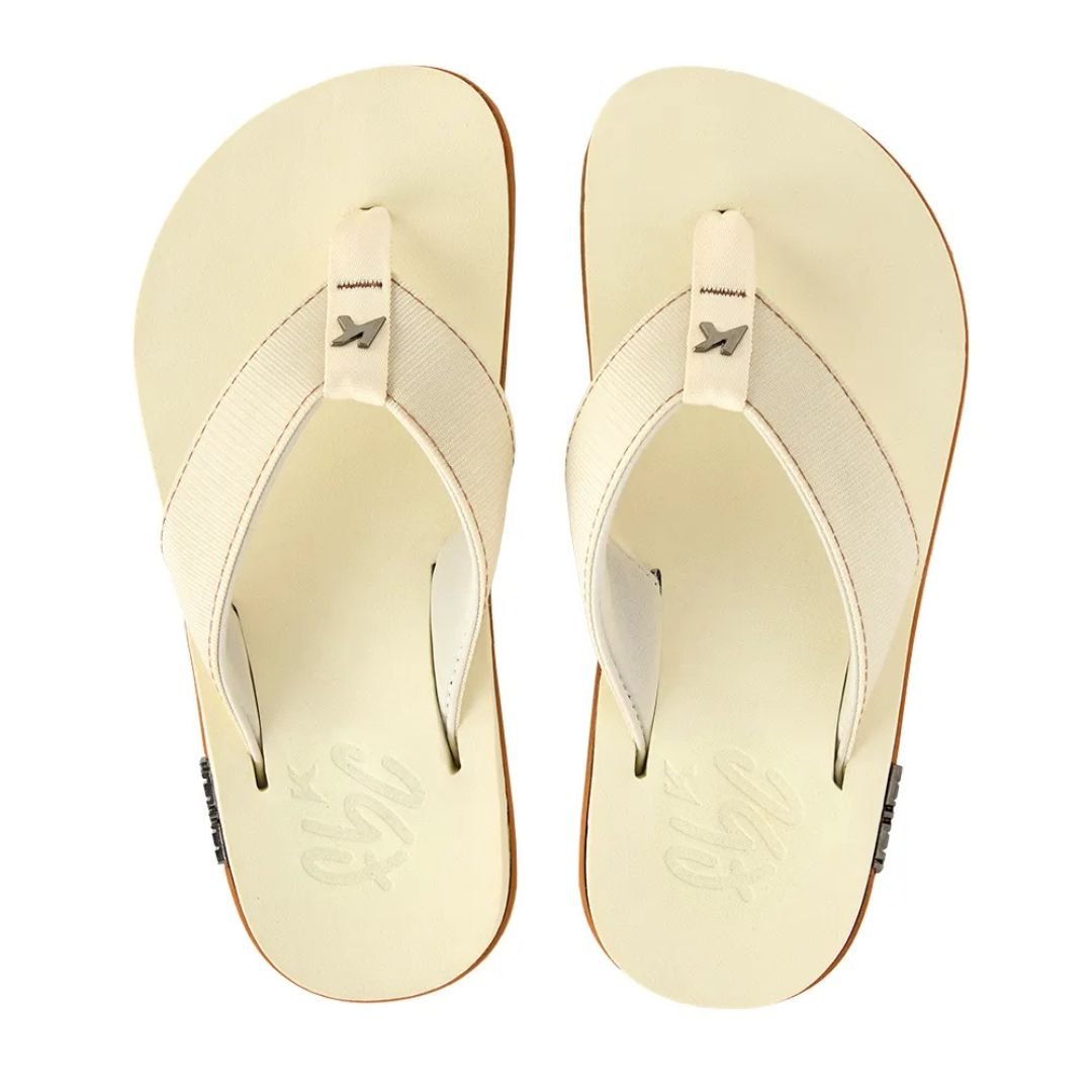 Chinelo Kenner Kivah - MARROM CANELA/BAUNILHA Branco 3