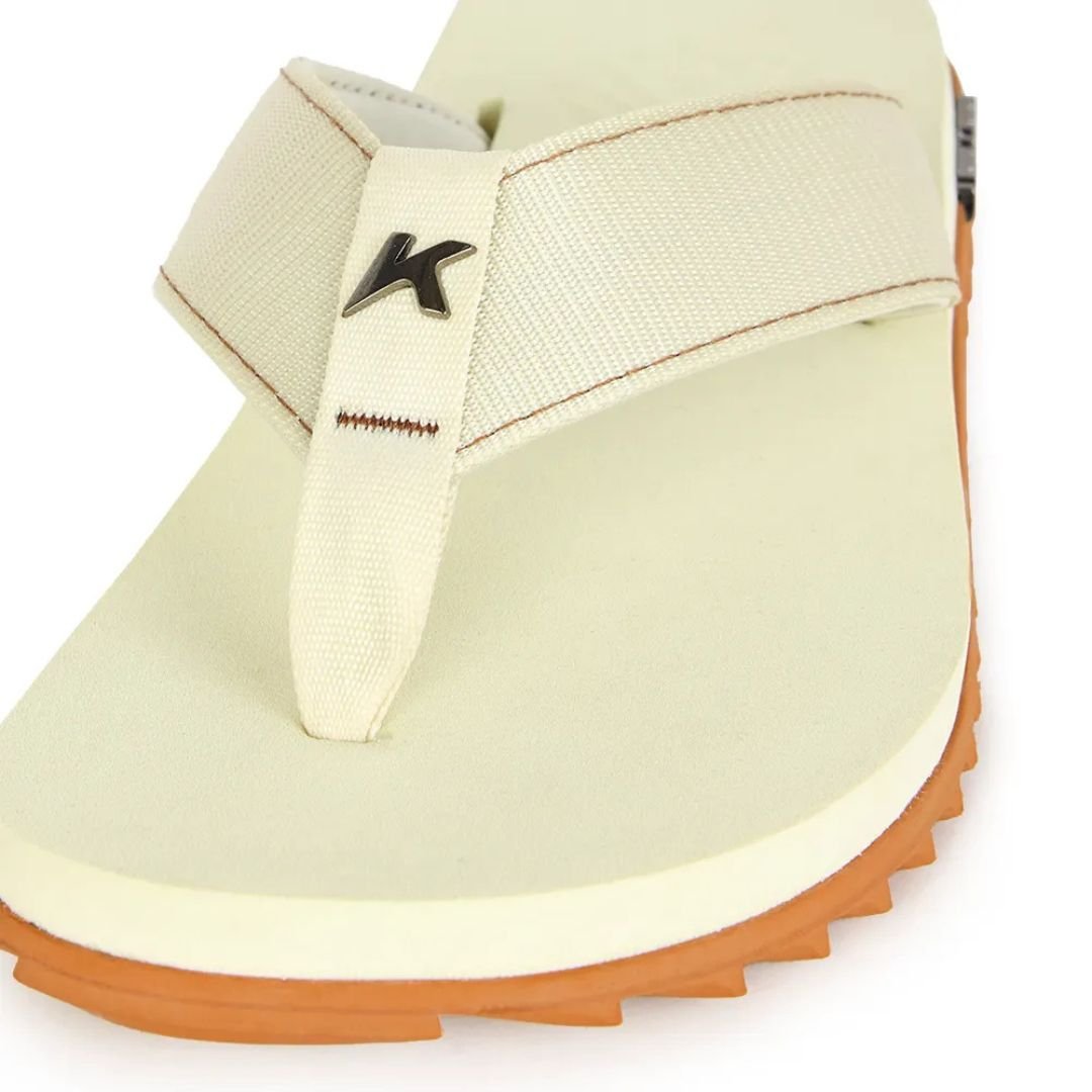 Chinelo Kenner Kivah - MARROM CANELA/BAUNILHA Branco 5