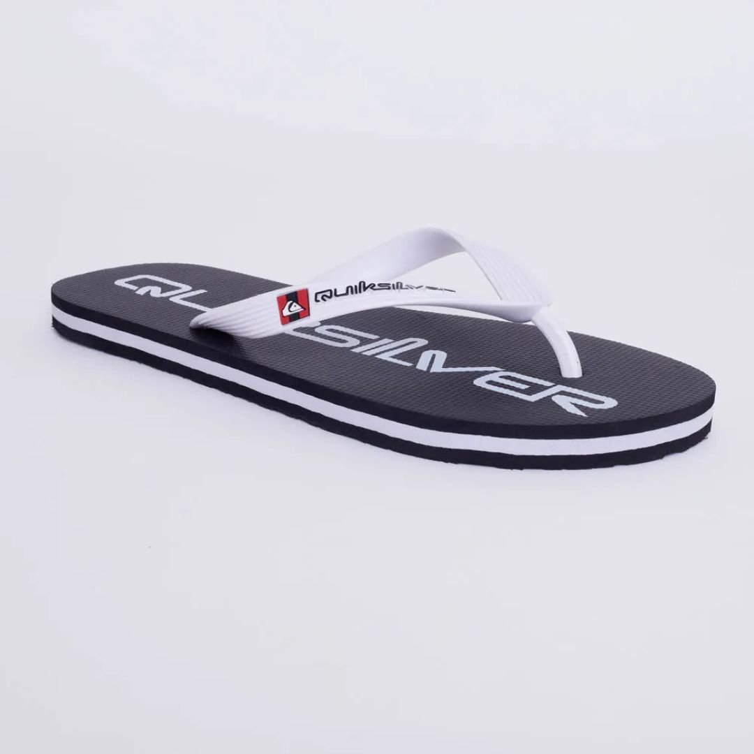 Chinelo Quiksilver Molokai New Omni - PRETO/BRANCO