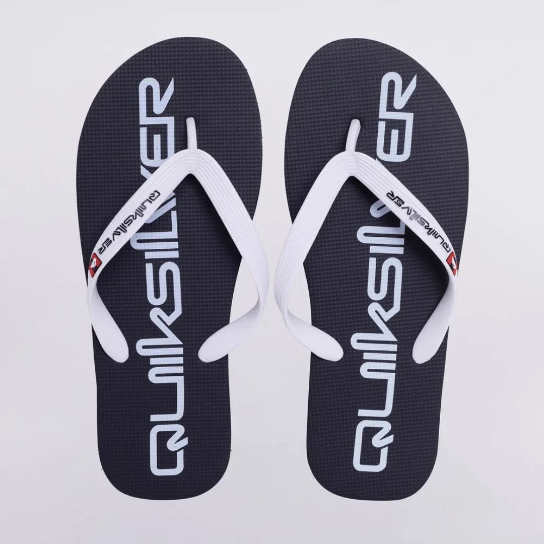 Chinelo Quiksilver Molokai New Omni - PRETO/BRANCO Branco 3