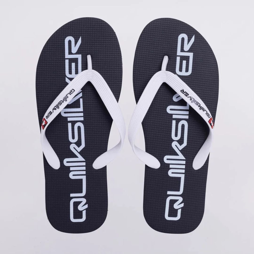 Chinelo Quiksilver Molokai New Omni - PRETO/BRANCO Branco 3