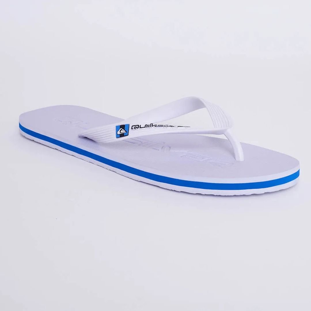 Chinelo Quiksilver Molokai Debossed - BRANCO