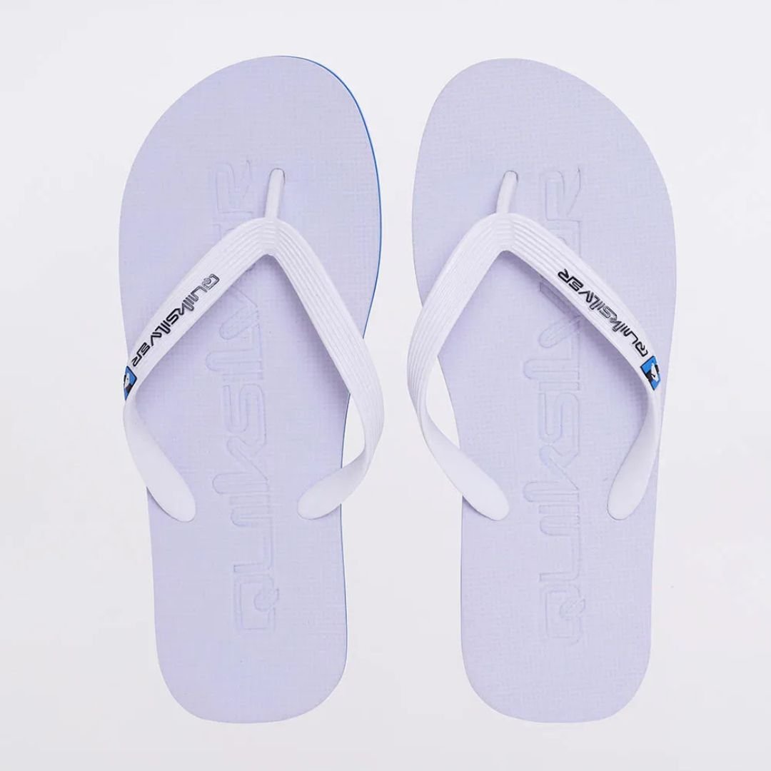 Chinelo Quiksilver Molokai Debossed - BRANCO Branco 3