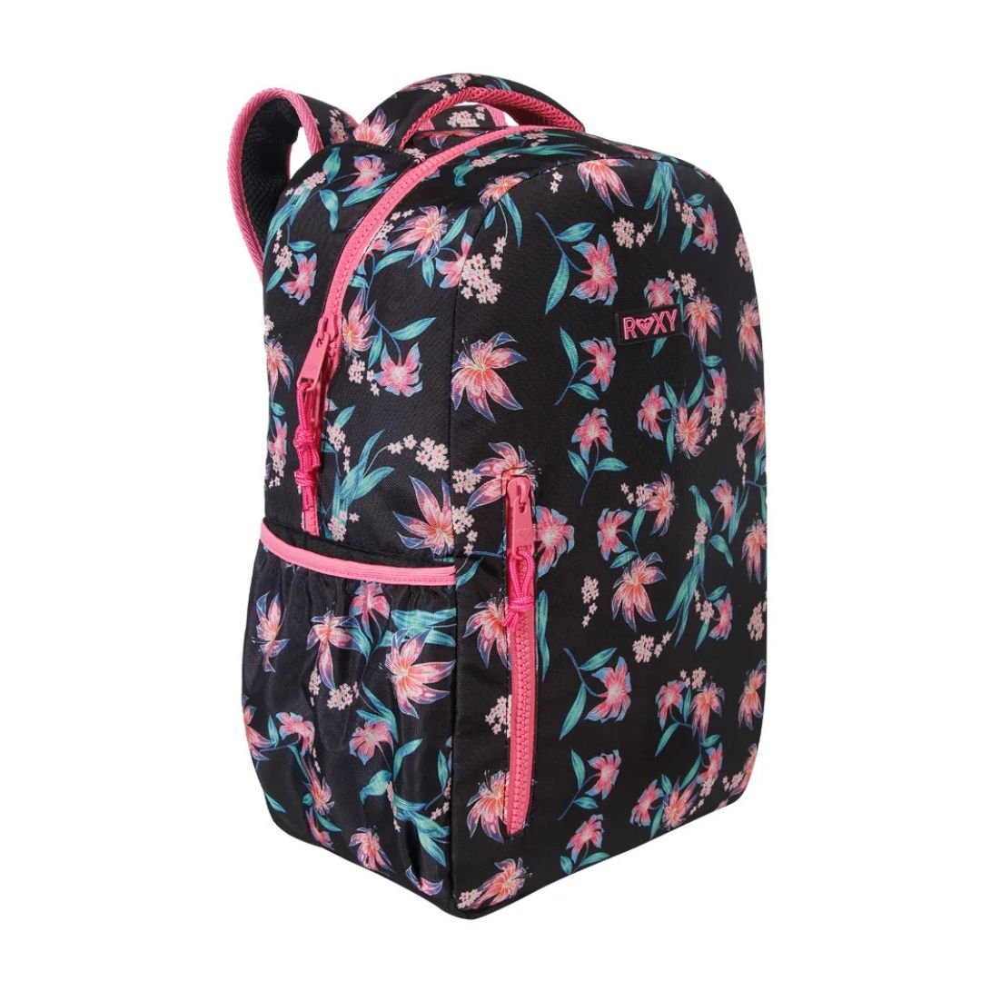 Mochila Feminina Roxy Bloom - PRETO/ROSA Preto 2