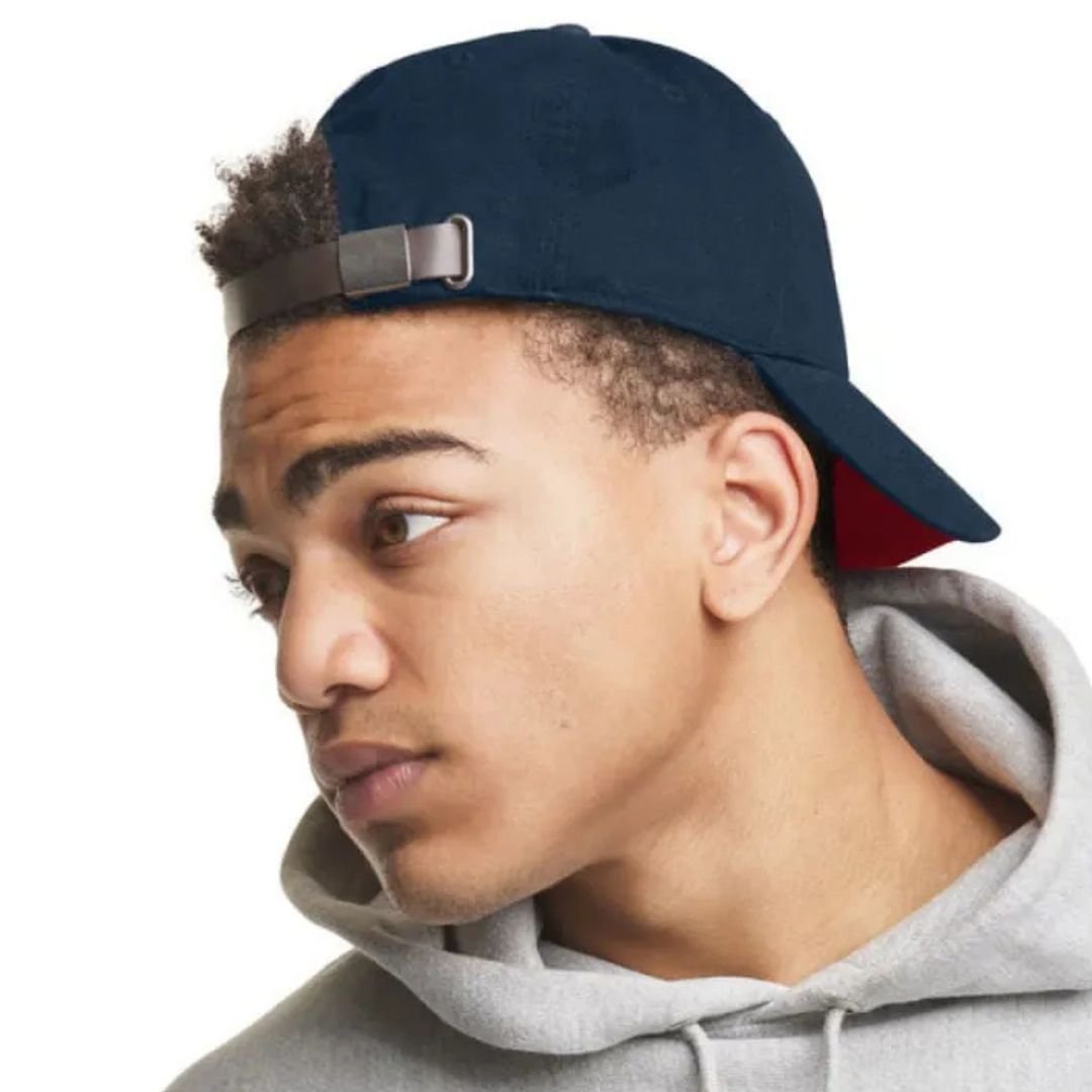Boné Champion Strapback Escript Logo - NAVY Azul 2