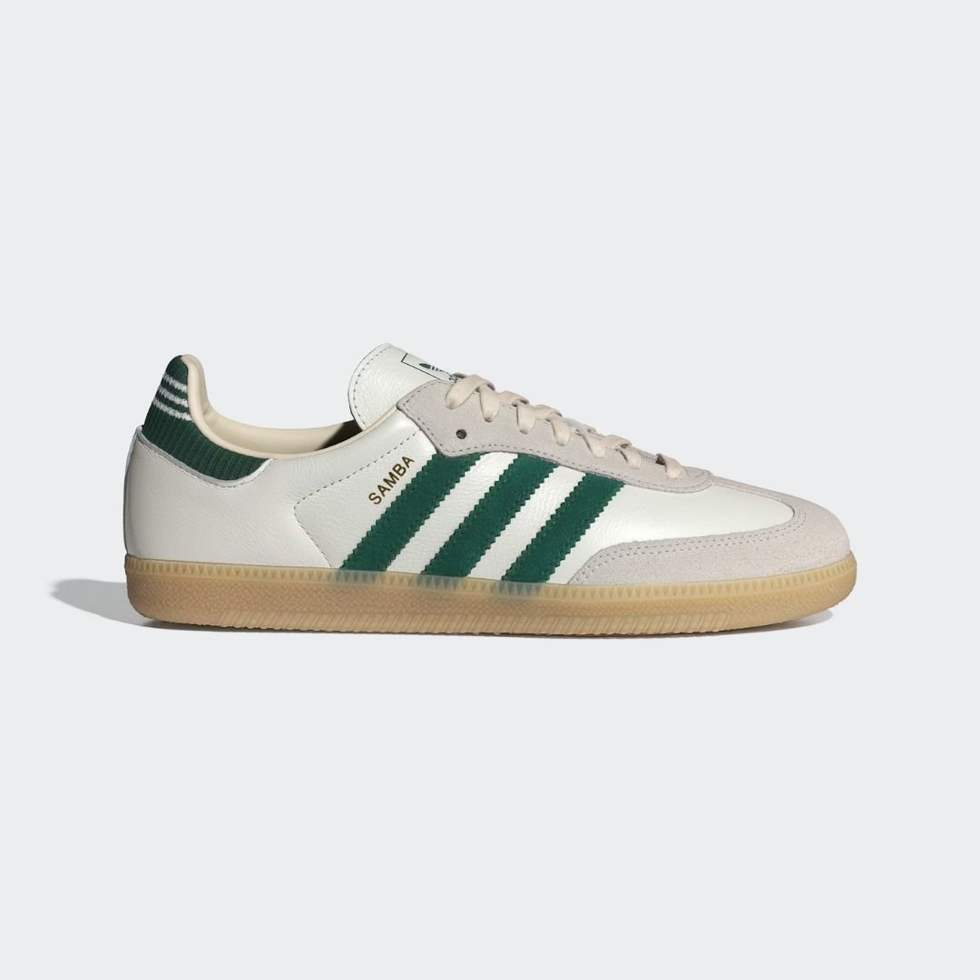 Tênis Adidas Samba Og - CLOUD WHITE/COLLEGIATE GREEN/G