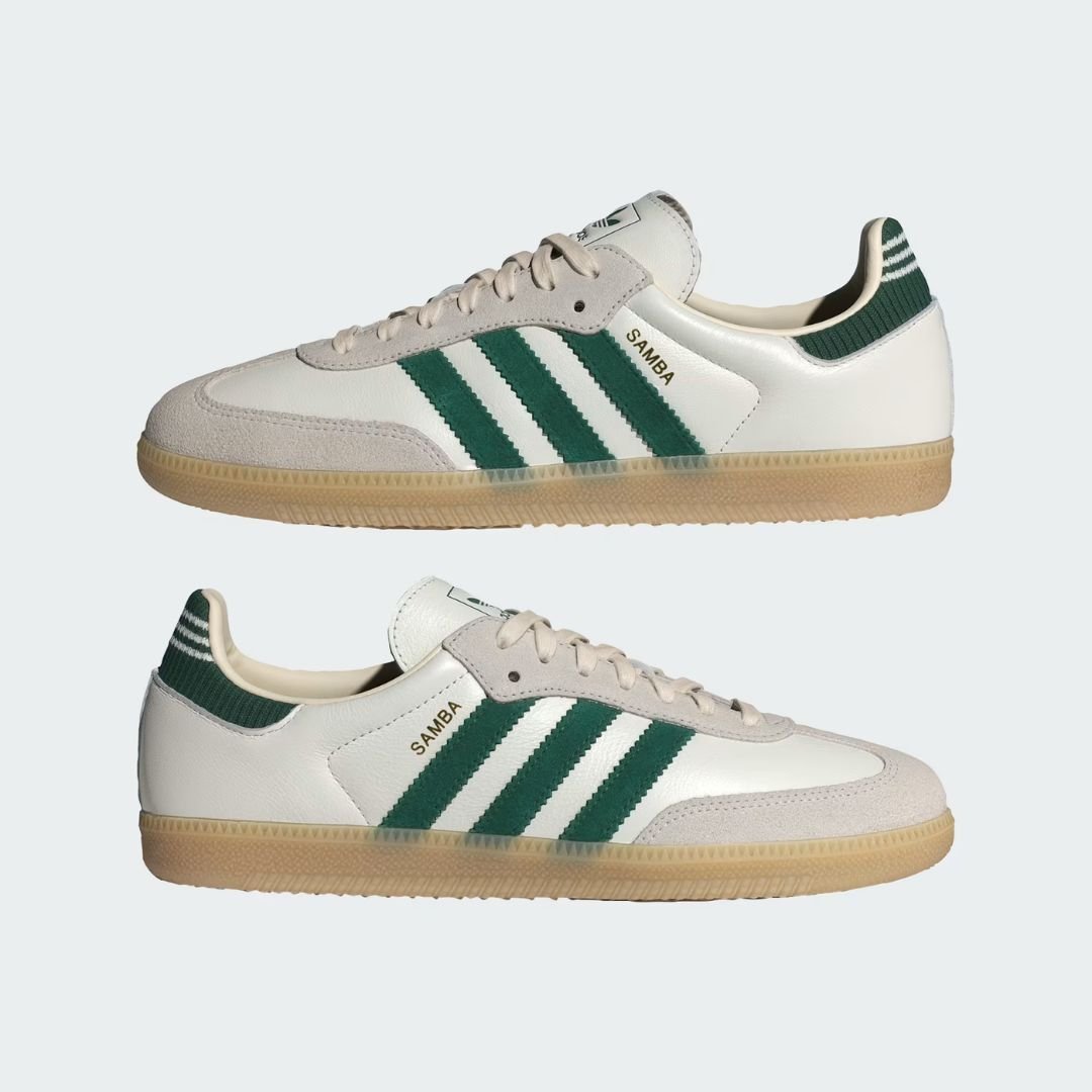Tênis Adidas Samba Og - CLOUD WHITE/COLLEGIATE GREEN/G Branco/Verde 2
