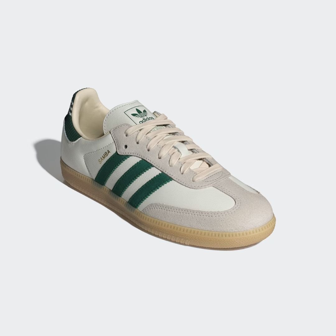 Tênis Adidas Samba Og - CLOUD WHITE/COLLEGIATE GREEN/G Branco/Verde 5