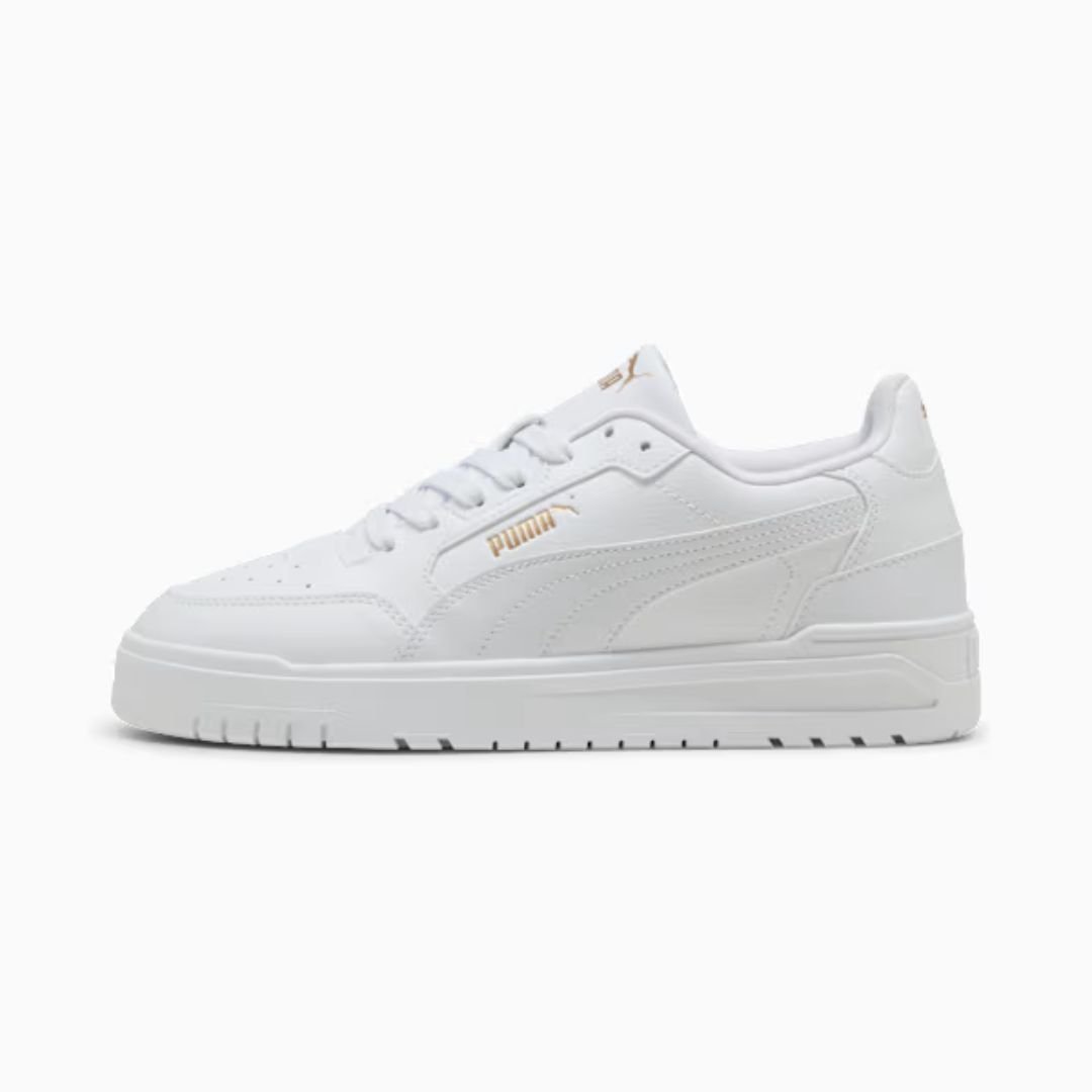 Tênis Puma Shuffle Downtown - WHITE/WHITE/GOLD