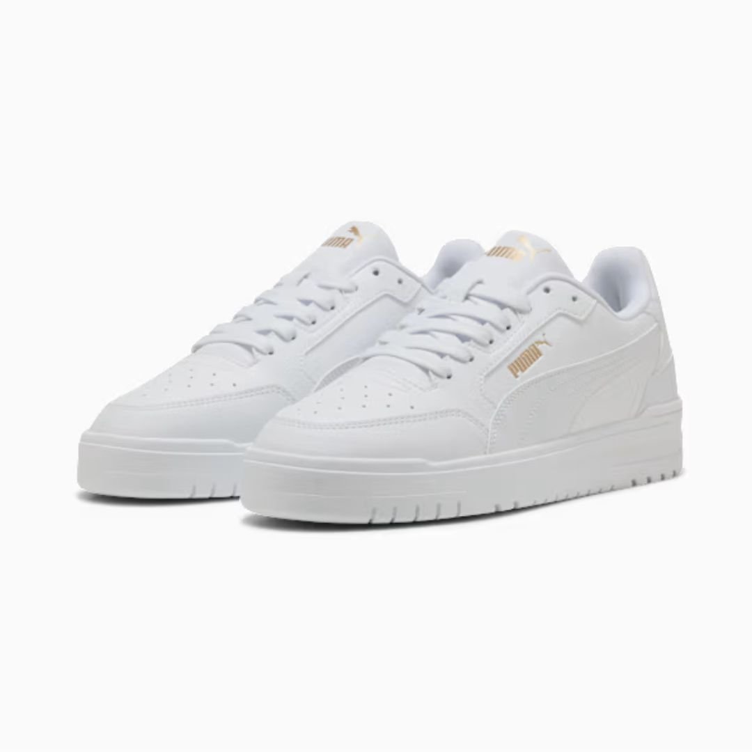 Tênis Puma Shuffle Downtown - WHITE/WHITE/GOLD Branco 2