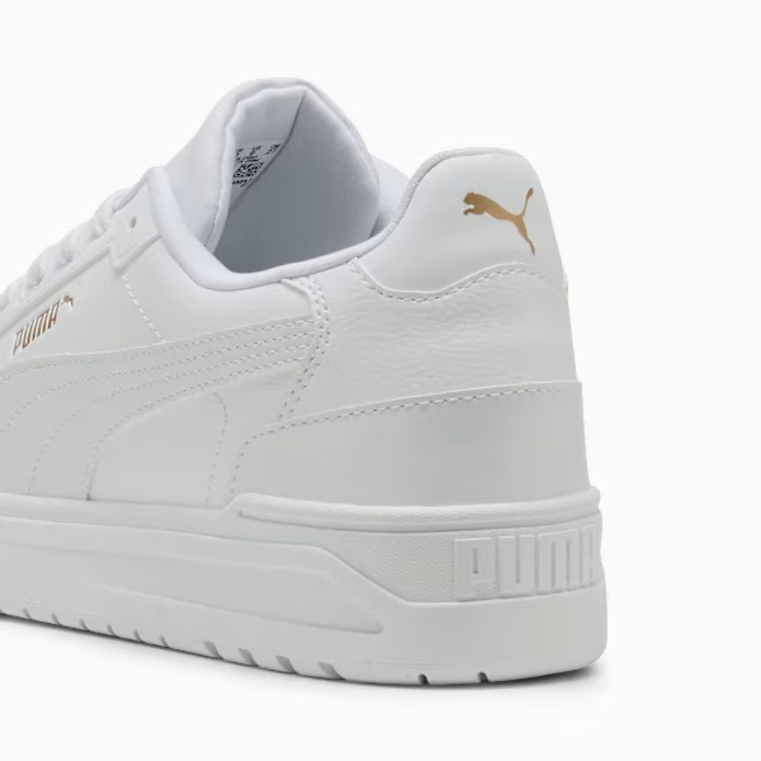 Tênis Puma Shuffle Downtown - WHITE/WHITE/GOLD Branco 4