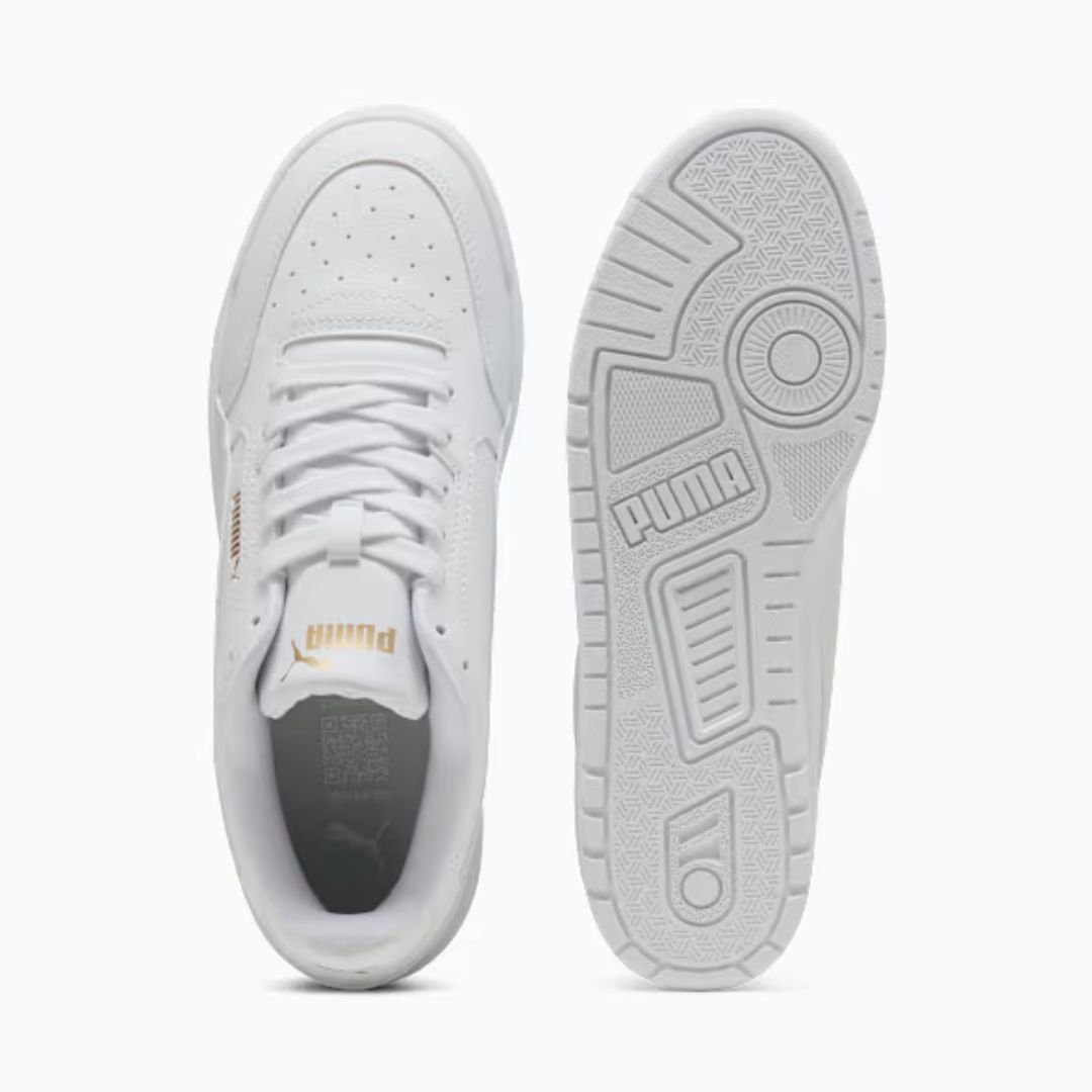 Tênis Puma Shuffle Downtown - WHITE/WHITE/GOLD Branco 5