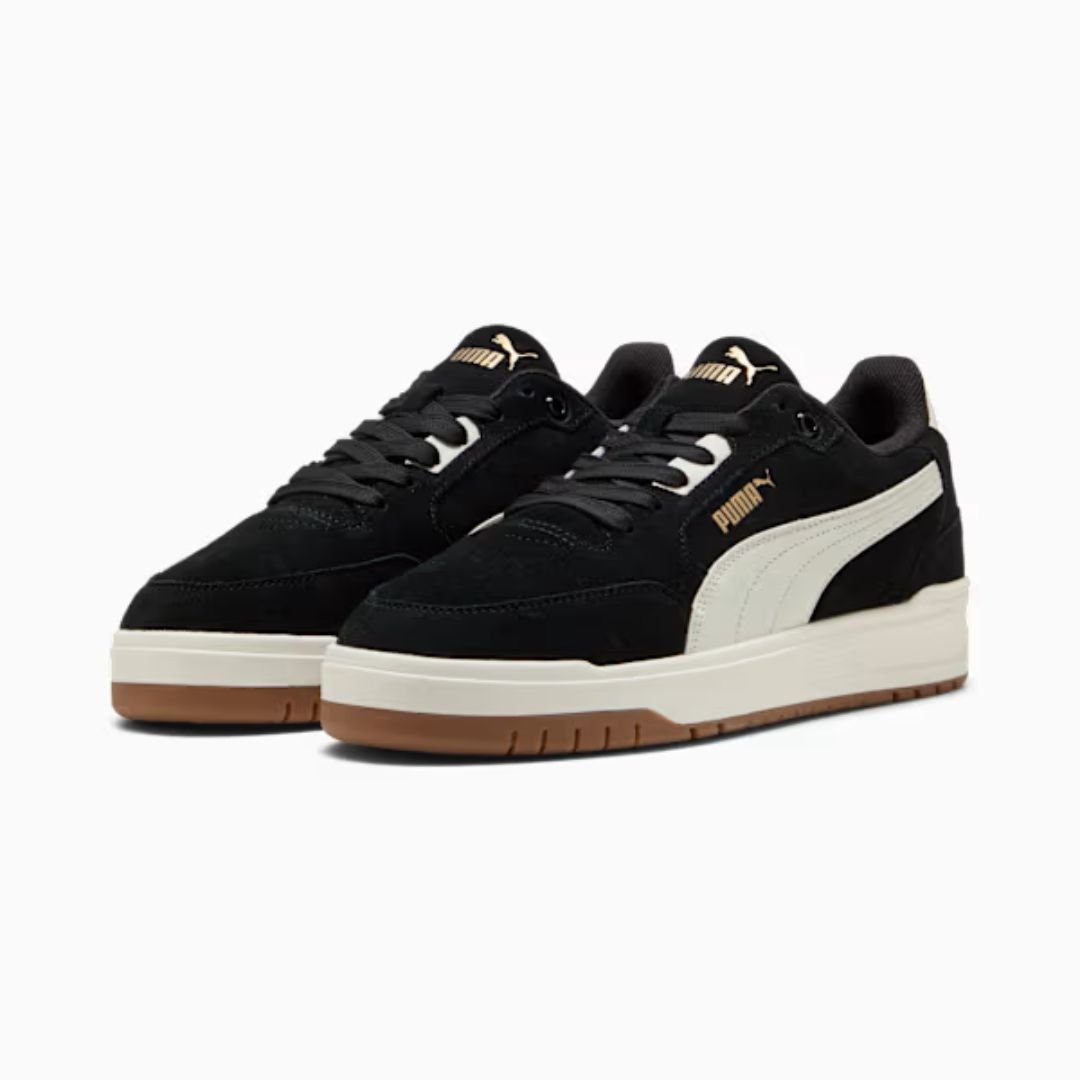 Tênis Puma Shuffle Downtown - BLACK/VAPOR GRAY/GOLD Branco 2