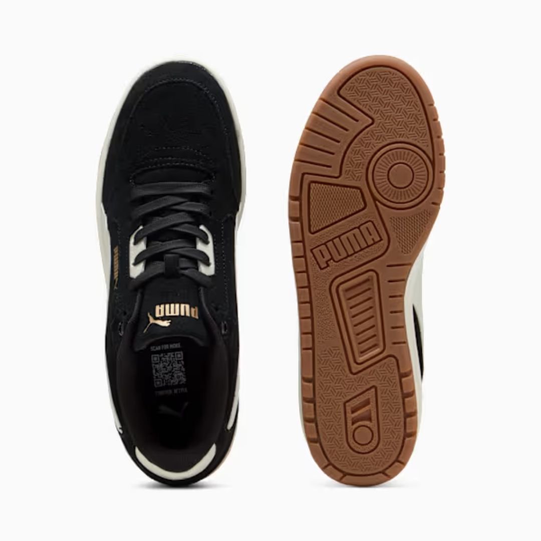 Tênis Puma Shuffle Downtown - BLACK/VAPOR GRAY/GOLD Branco 4
